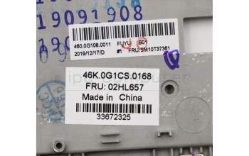 Lenovo 02HL657 C-Abdeckung mit Tastatur, Dänisch, Schwarz, Hintergrundbeleuchtung