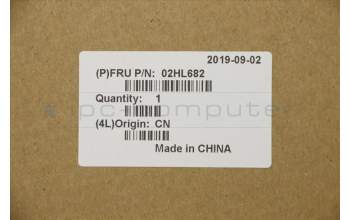 Lenovo 02HL682 MECH_ASM WL CCover+SWS ASM,BK<CHY>