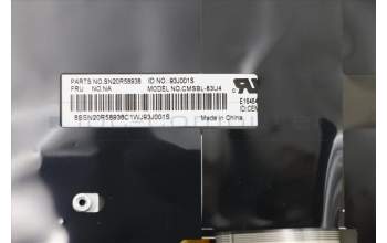 Lenovo 02HL688 C-Abdeckung mit Tastatur, Englisch (US, Euro), Schwarz, Hintergrundbeleuchtung