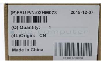 Lenovo 02HM073 BRACKET Fru SIM Door Black