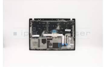 Lenovo 02HM217 C-Cover with keyboard,Icelandic,Black,Backlight