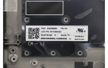 Lenovo 02HM233 MECH_ASM Ccov,TUR,BLKBD,BK,LTN