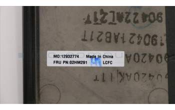 Lenovo 02HM291 MECH_ASM Ccov,ITA,BLKBD,FPR,BK,LTN