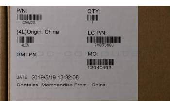 Lenovo 02HM295 MECH_ASM Ccov,NOR,BLKBD,FPR,BK,LTN