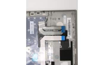Lenovo 02HM379 C-Abdeckung mit Tastatur, Englisch (GB), Silber, Hintergrundbeleuchtung, Fingerabdruck