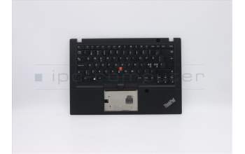 Lenovo 02HM440 C-Abdeckung mit Tastatur, Skandinavien, Schwarz, Nicht_beleuchtet, Fingerabdruck