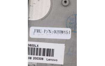 Lenovo 02HM451 MECH_ASM Ccov,UKE,NBLKBD,FPR,BK,LTN