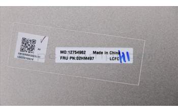Lenovo 02HM497 COVER A Cover,Low,Power,FHD,AL_CNC,Silver