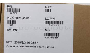 Lenovo 02HM516 MECHANICAL LCD,Bezel,sheet,RGB,standard