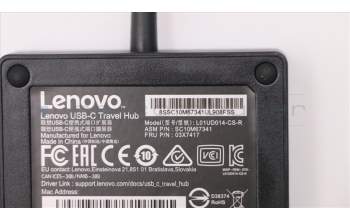 Lenovo CABLE_BO FRU USB-C Travel Hub for Lenovo ThinkPad X1 Carbon 5th Gen (20HR/20HQ)