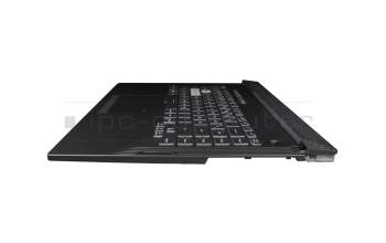 04062-00120000 original Asus keyboard incl. topcase DE (german) black/transparent/black with backlight