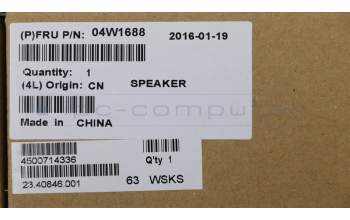 Lenovo 04W1688 Speaker ASM