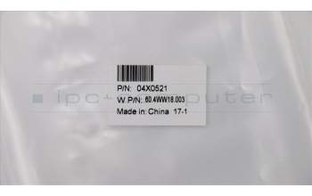 Lenovo 04X0521 Abdeckung, LCD, Baugruppe, schwarz, Kunststoff