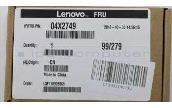 Lenovo 04X2749 CABLE Fru, 780mm M.2 front antenna
