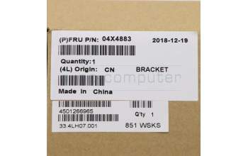 Lenovo 04X4883 BRACKET FRU Hinge bracket