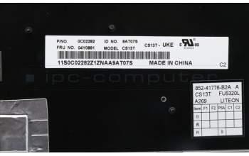Lenovo 04Y0891 FRU CS13T-KBD UKE LTN - Secondary