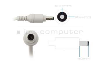 0A001-01420000 original Asus AC-adapter 150.0 Watt grey rounded