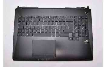 0KN0-P41FR1214 original Pega keyboard incl. topcase FR (french) black/black with backlight