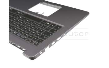 0KN1-291GE32 original Pega keyboard incl. topcase DE (german) black/grey with backlight