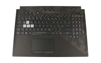 0KN1-561GE11 original Pega keyboard incl. topcase DE (german) black/black with backlight