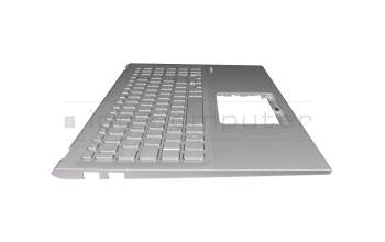 0KN1-734GE11 original Asus keyboard incl. topcase DE (german) silver/silver