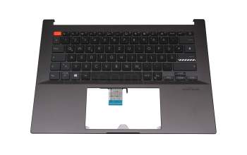 0KNB0-1601GE00 original Asus keyboard incl. topcase DE (german) black/black with backlight