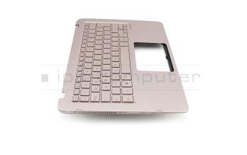 0KNB0-2626GE00 original Asus keyboard incl. topcase DE (german) silver/rosé with backlight