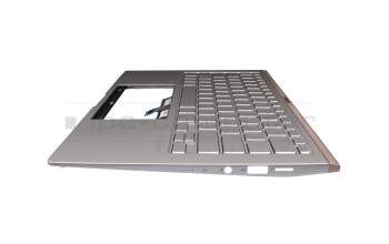 0KNB0-262WGE00 original Asus keyboard incl. topcase DE (german) white/silver with backlight