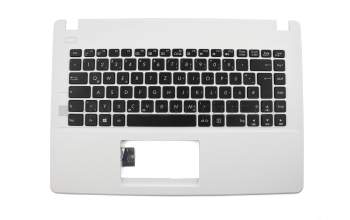 0KNB0-410EGE00 original Asus keyboard incl. topcase DE (german) black/white