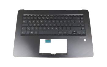 0KNB0-4628GE00 original Asus keyboard incl. topcase DE (german) black/black with backlight