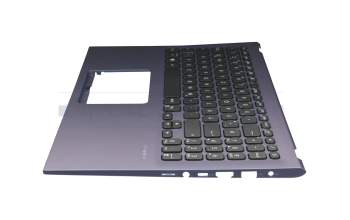 0KNB0-5113GE00 original Asus keyboard incl. topcase DE (german) black/blue