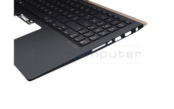0KNB0-563AGE00 original Asus keyboard incl. topcase DE (german) blue/blue with backlight