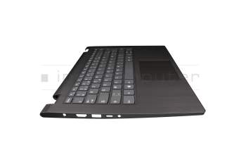 0KNB0-563KGE00 original Lenovo keyboard incl. topcase FR (french) grey/grey