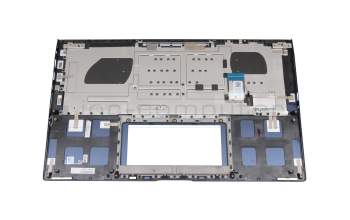 0KNB0-563PGE00 original Pegatron keyboard incl. topcase DE (german) blue/blue with backlight