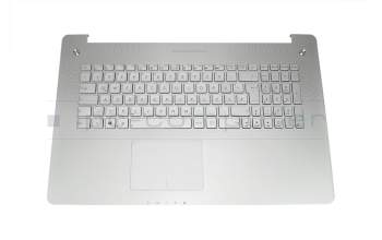 0KNB0-6123GE00 original Asus keyboard incl. topcase DE (german) silver/silver