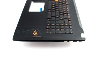 0KNB0-6612GE00 original Asus keyboard incl. topcase DE (german) black/black with backlight