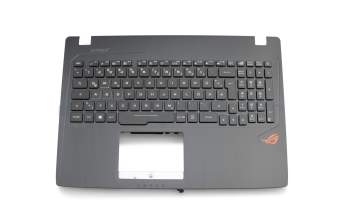 0KNB0-6676GE00 original Asus keyboard incl. topcase DE (german) black/black with backlight