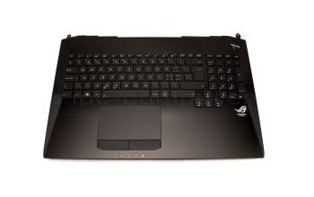 0KNB0-E600SF00 original Asus keyboard incl. topcase SF (swiss-french) black/black with backlight