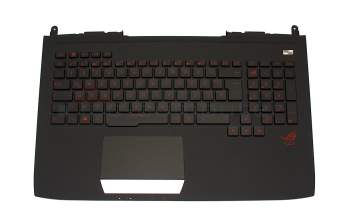 0KNB0-E601GE00 original Asus keyboard incl. topcase DE (german) black/black with backlight