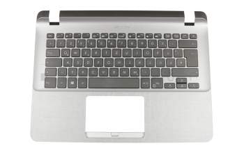 0KNB0-F103GE00 original Asus keyboard incl. topcase DE (german) black/silver