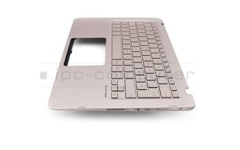 0KNB02626GE00 original Asus keyboard incl. topcase DE (german) silver/rosé with backlight
