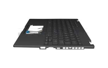 0KNR0-261QUS00 original Asus keyboard incl. topcase US (english) black/black with backlight