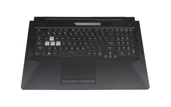 0KNR0-661VUS00 original Asus keyboard incl. topcase US (english) black/white/black with backlight