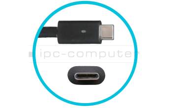 0M7GRX original Dell USB-C AC-adapter 90 Watt rounded (+USB-A Port 10W)