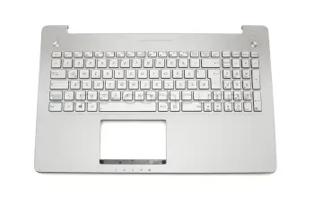 90NB00K1-R31GE0 Asus keyboard incl. topcase DE (german) silver/silver with backlight