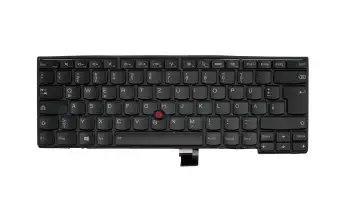 04X0151 original Lenovo keyboard DE (german) black/black matte with backlight and mouse-stick