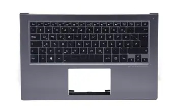 90NB02P1-R31GE0 original Asus keyboard incl. topcase DE (german) black/silver with backlight