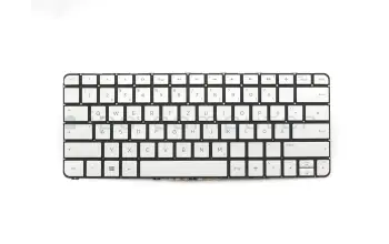 801508-041 original HP keyboard DE (german) silver with backlight
