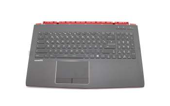 957-16J52E-C06 original MSI keyboard incl. topcase DE (german) black/black with backlight