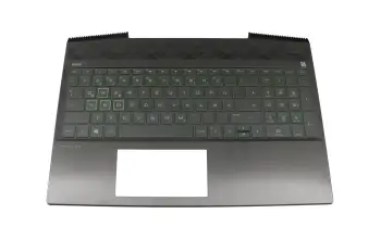 L21862-041 original HP keyboard incl. topcase DE (german) black/black with backlight